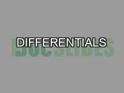 DIFFERENTIALS