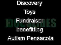 Discovery Toys Fundraiser benefitting Autism Pensacola