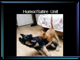 Humor/Satire Unit