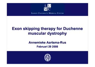 Exon skipping therapy for Duchenne muscular dystrophy
