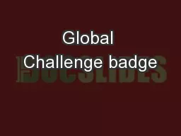 Global Challenge badge