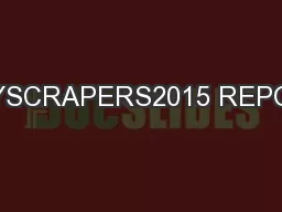 SKYSCRAPERS2015 REPORT