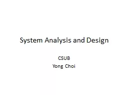 System Analysis and Design