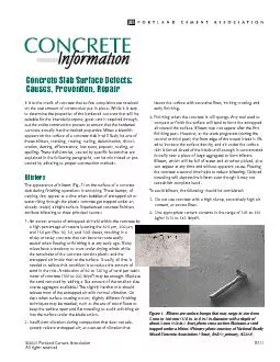 concrete actually has the desired properties. When a blemishspalling.