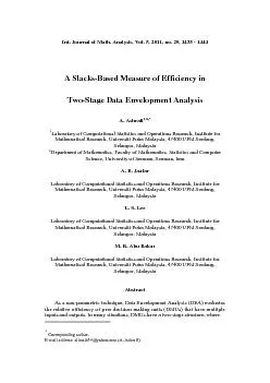 A Slacks-Based Measure of Efficiency in  1,2,*Mathematical Research, U