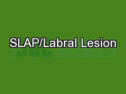 SLAP/Labral Lesion