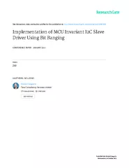 DATA Implementation of MCU Invariant I2C Slave Driver Using Bit Bangin