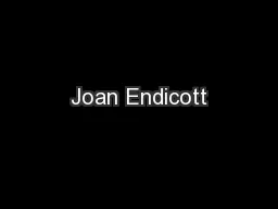 Joan Endicott