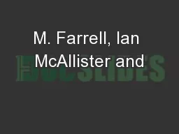 M. Farrell, Ian McAllister and