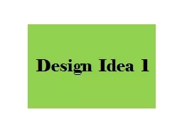 Design Idea 1