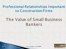 Professional Relationships Important to Construction Firms