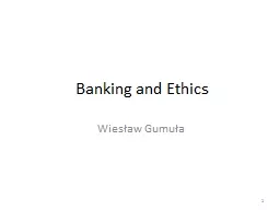 Banking and Ethics