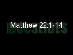 Matthew 22:1-14