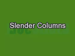 Slender Columns