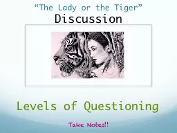 “The Lady or the Tiger”