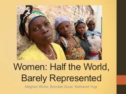 Women: Half the World, Barely Represented