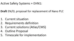 Active Safety Systems + EHN1: