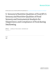 S:Sensory&NutritiveQualitiesofFood