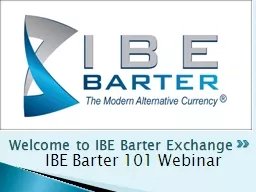 IBE Barter 101 Webinar