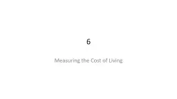 6 Measuring the Cost of Living