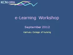 e-Learning Workshop
