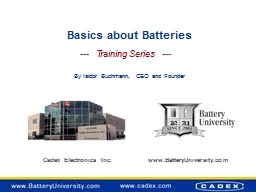 Basics about Batteries