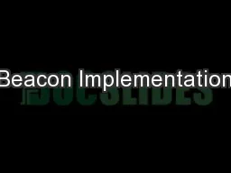 Beacon Implementation