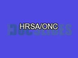 HRSA/ONC