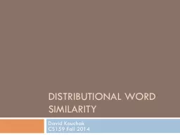 Distributional word