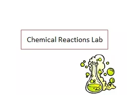 Chemical Reactions Lab
