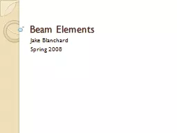 Beam Elements
