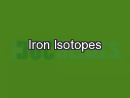 Iron Isotopes