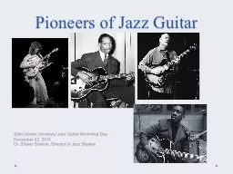Pioneers of Jazz Guitar