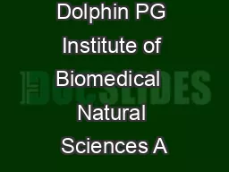 Dolphin PG Institute of Biomedical  Natural Sciences A