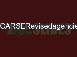 COARSERevisedagencies