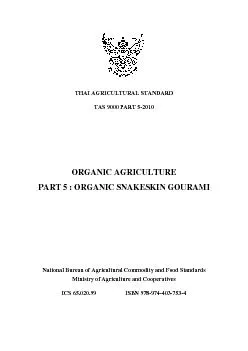 THAI AGRICULTURAL STANDARD