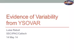 E vidence of Variability from