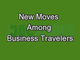 New Moves Among Business Travelers