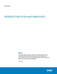 This white paper introduces Xtremnapshots, which refer to the capturst