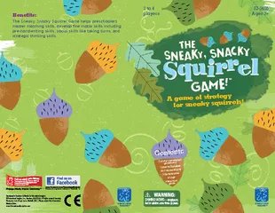 The Sneaky, Snacky Squirrel Game helps preschoolers master matching sk