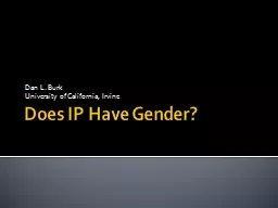 Does IP Have Gender?