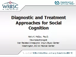 Diagnostic and Treatment Approaches for Social Cognition