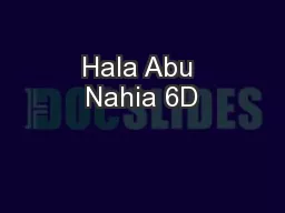 Hala Abu Nahia 6D
