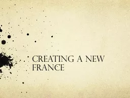 Creating a New France