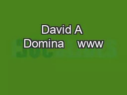 David A Domina    www
