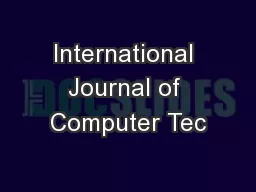 International Journal of Computer Tec