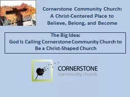 Cornerstone Community Church: