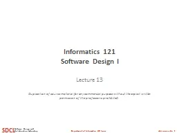 Informatics 121