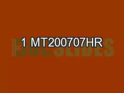 1 MT200707HR