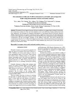 British Journal of Pharmacology and Toxicology 2(6): 293-301, 2011Subm